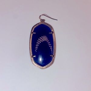 Single Kendra Scott Gold with Navy Stone Earring